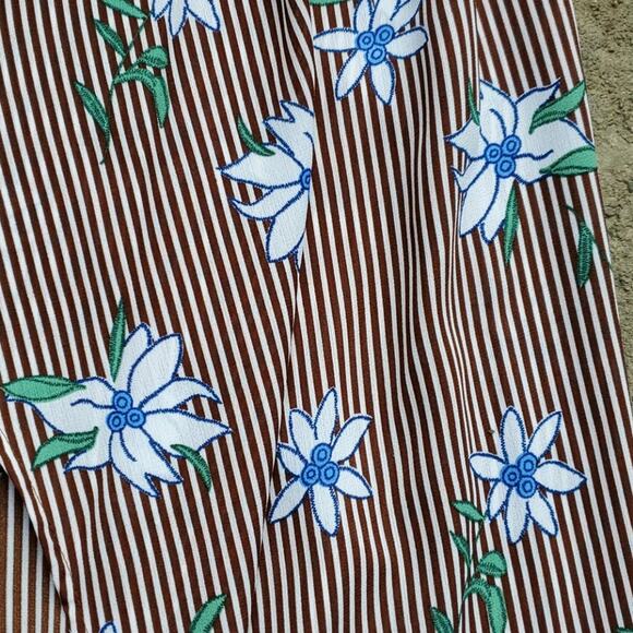 Le Lis floral & stripe waterfall floaty duster vest small - Picture 8 of 8